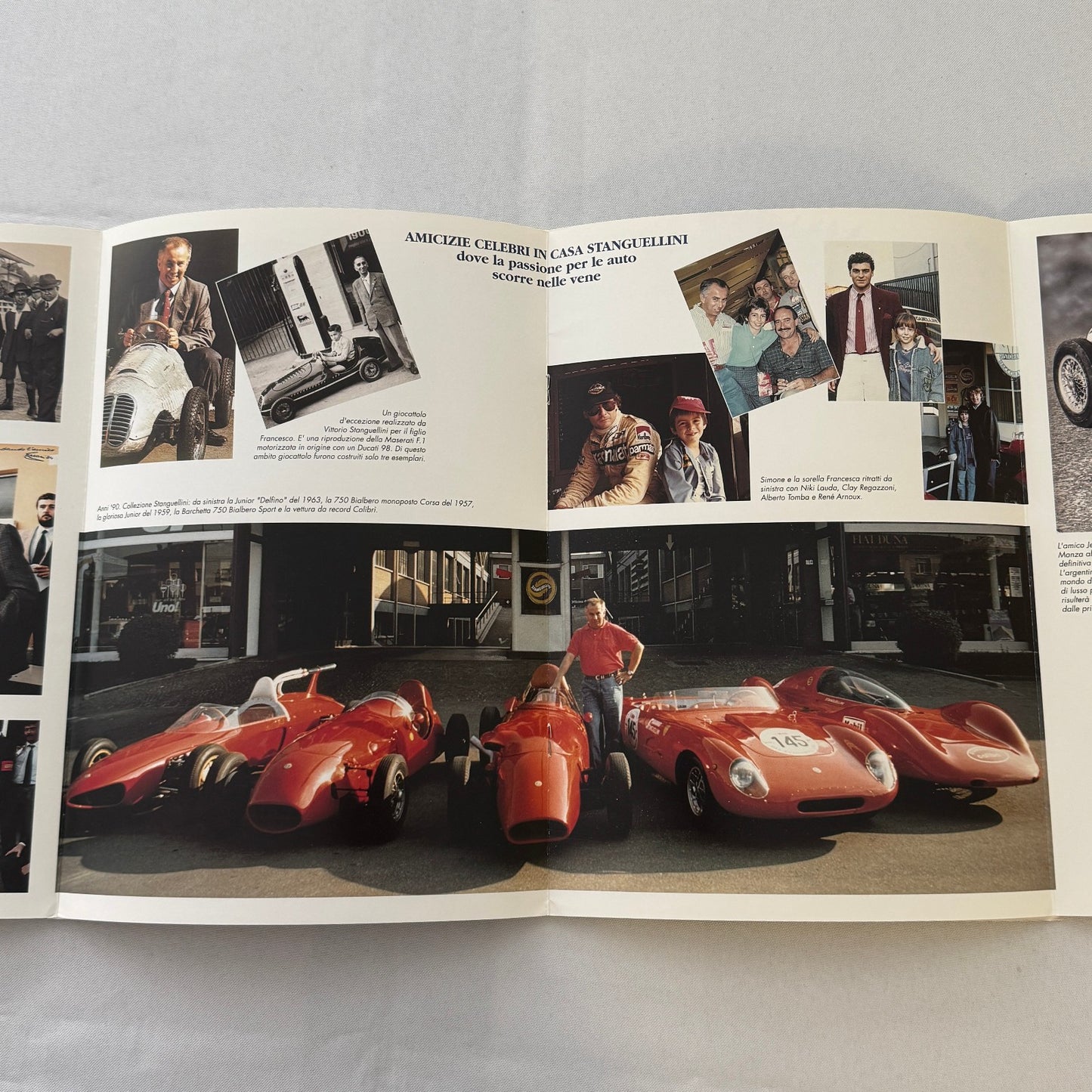 Stanguellini Racing Car Motorsport History Brochure Book 1998 Italian Text