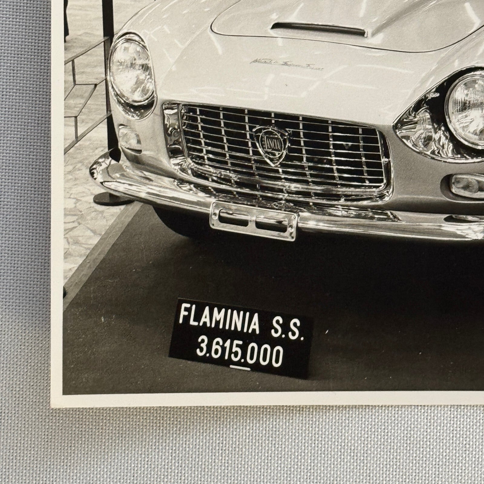Lancia Flaminia Super Sport Zagato Car Photo Photograph Print Vintage