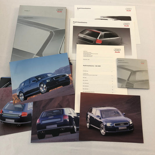2001 Audi Avantissimo Concept Car Prototype Press Kit Photos CD GERMAN