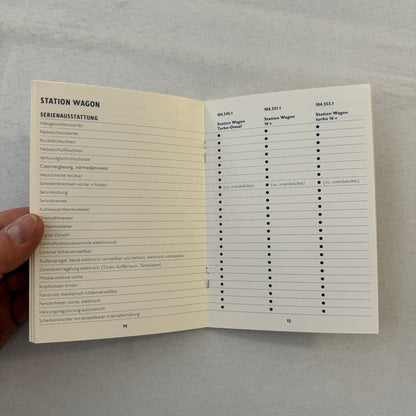 1990 Lancia Thema Technical Data Price List Brochure European German 8.32 Wagon