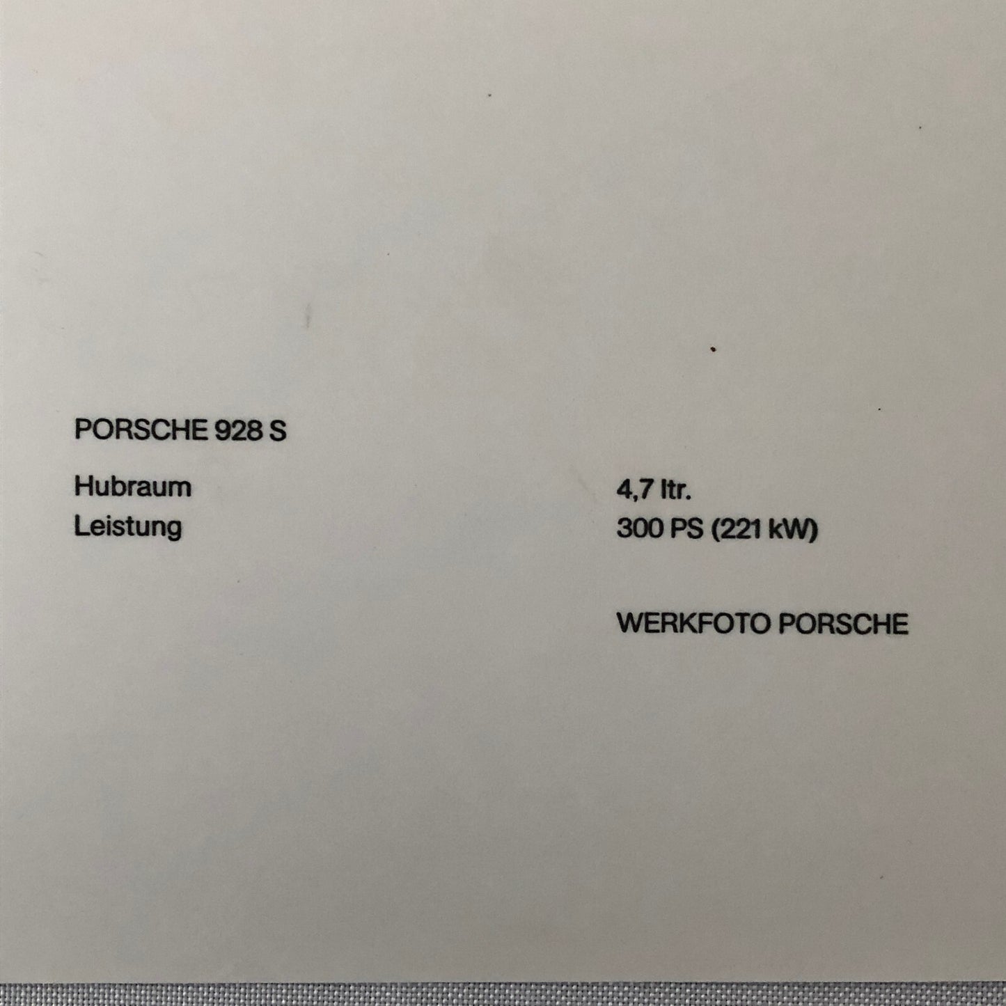 Vintage Porsche 928 S Factory Press Photo Photograph Print Werkfoto Lot 2x 928S