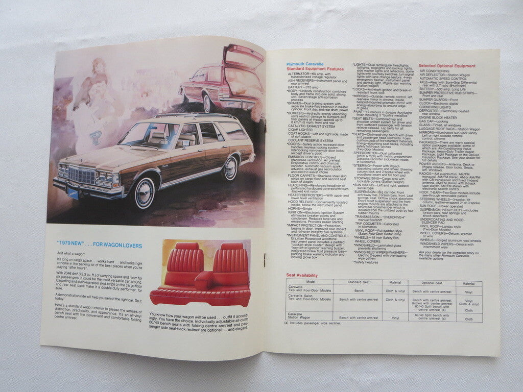 1979 Plymouth Caravelle Car Sales Brochure Catalog Advertising - Station Wagon +