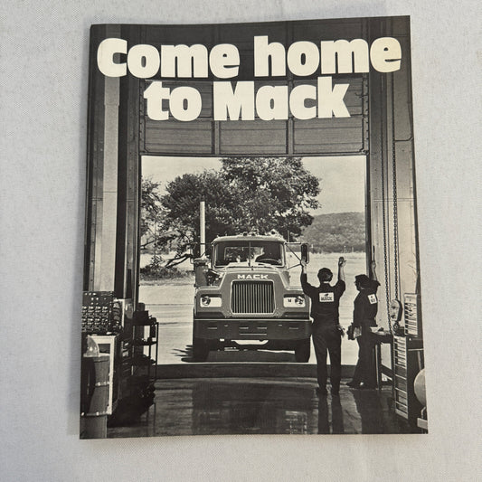 Mack Truck Advertising Brochure Card Flyer Glider Kit