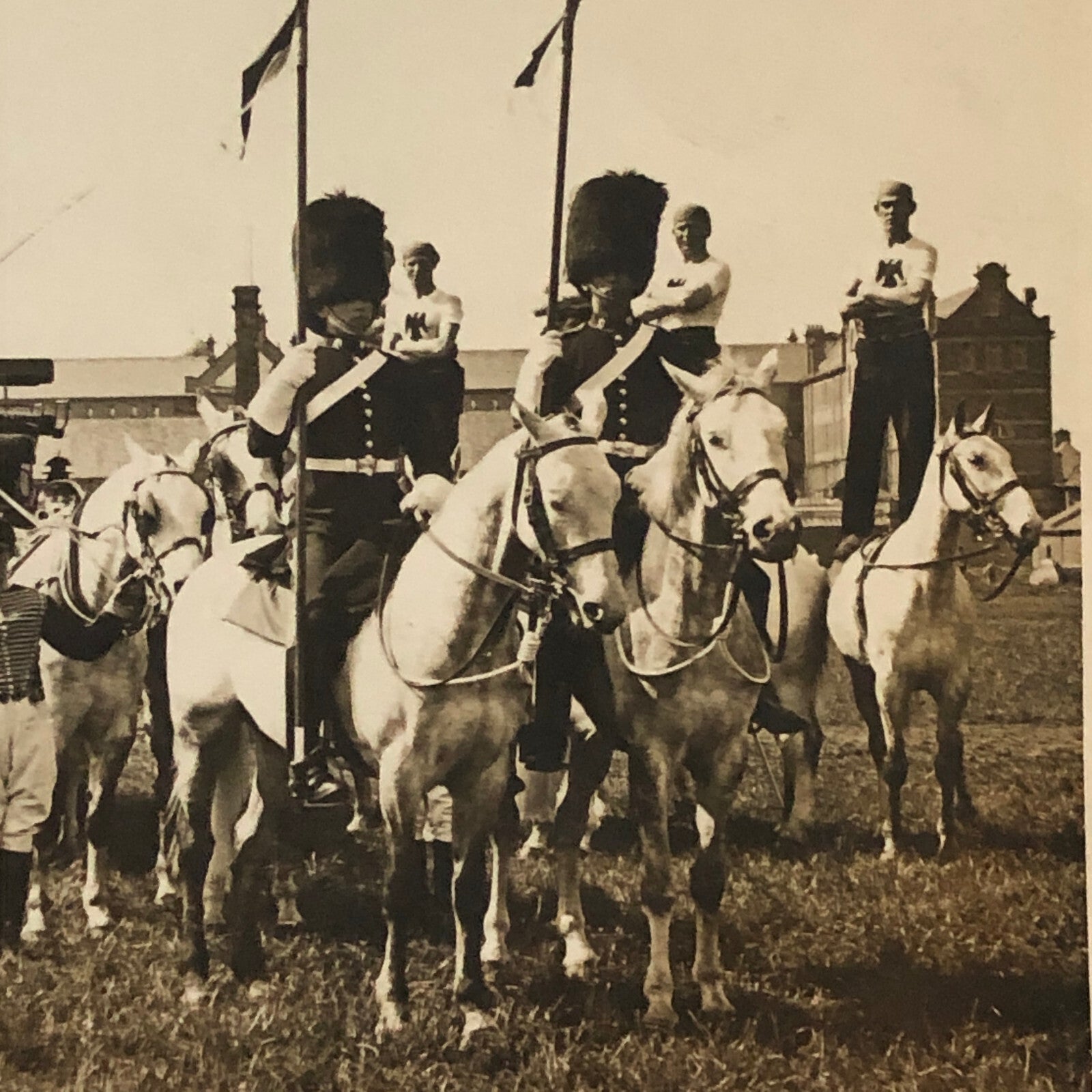 Vintage Press Photo Photograph Scots Greys Military Pageant Horses 1934 LNA
