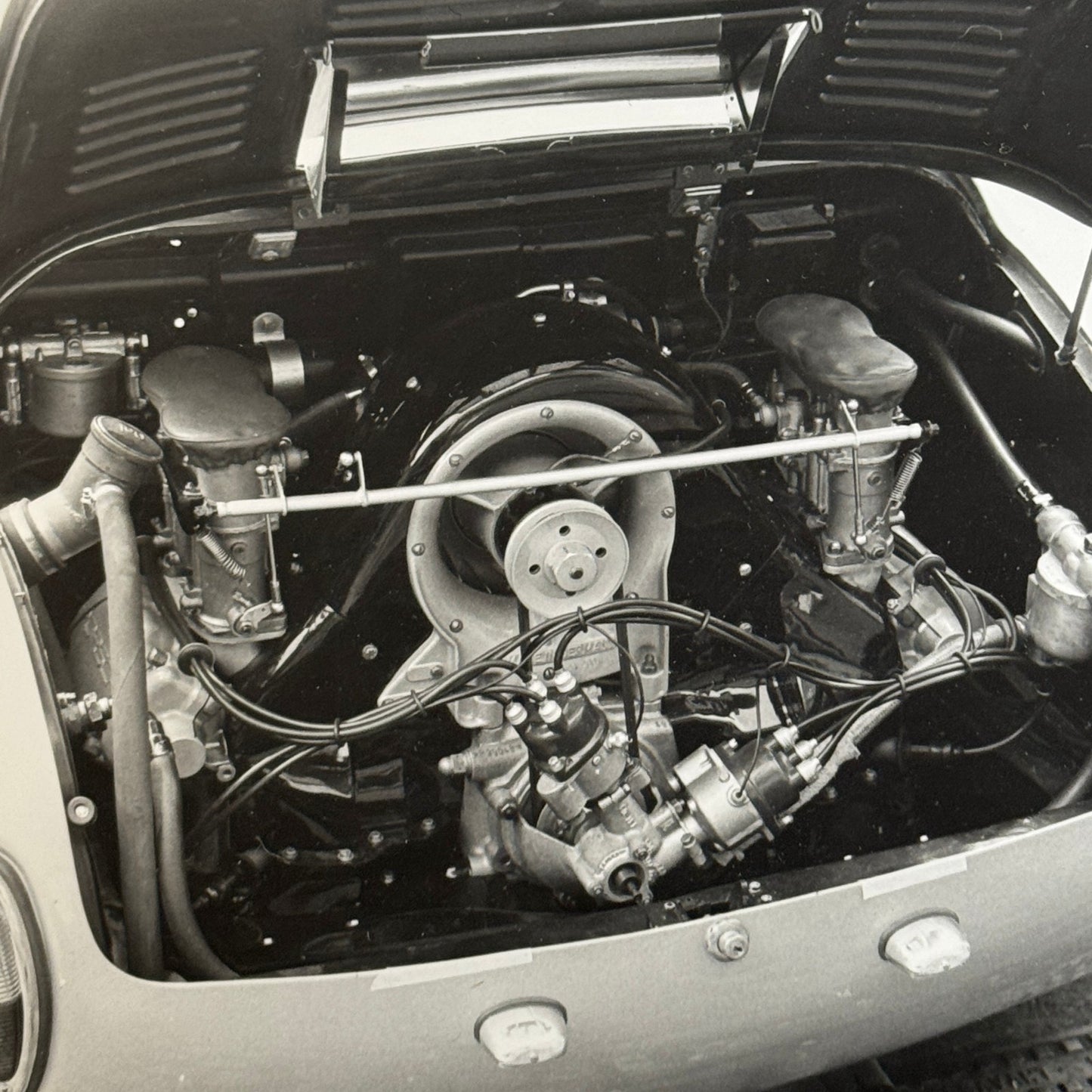 Porsche 356 Carrera Abarth Car Engine Photo Photograph Vintage Porsche 356B
