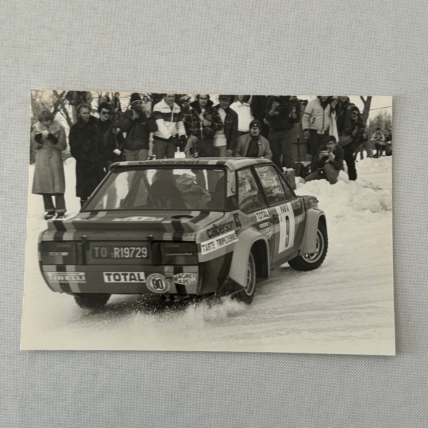 1980 Rallye Monte Carlo Press Photo Photograph DPPI Fiat 131 Abarth Car