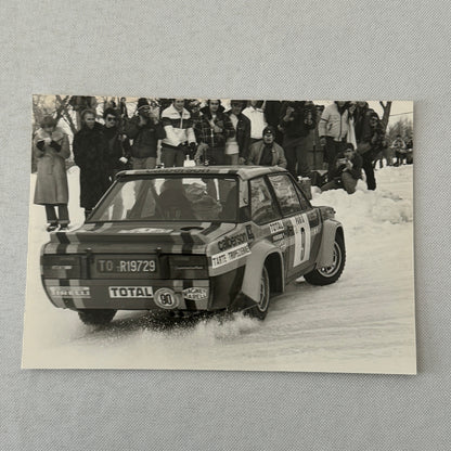 1980 Rallye Monte Carlo Press Photo Photograph DPPI Fiat 131 Abarth Car