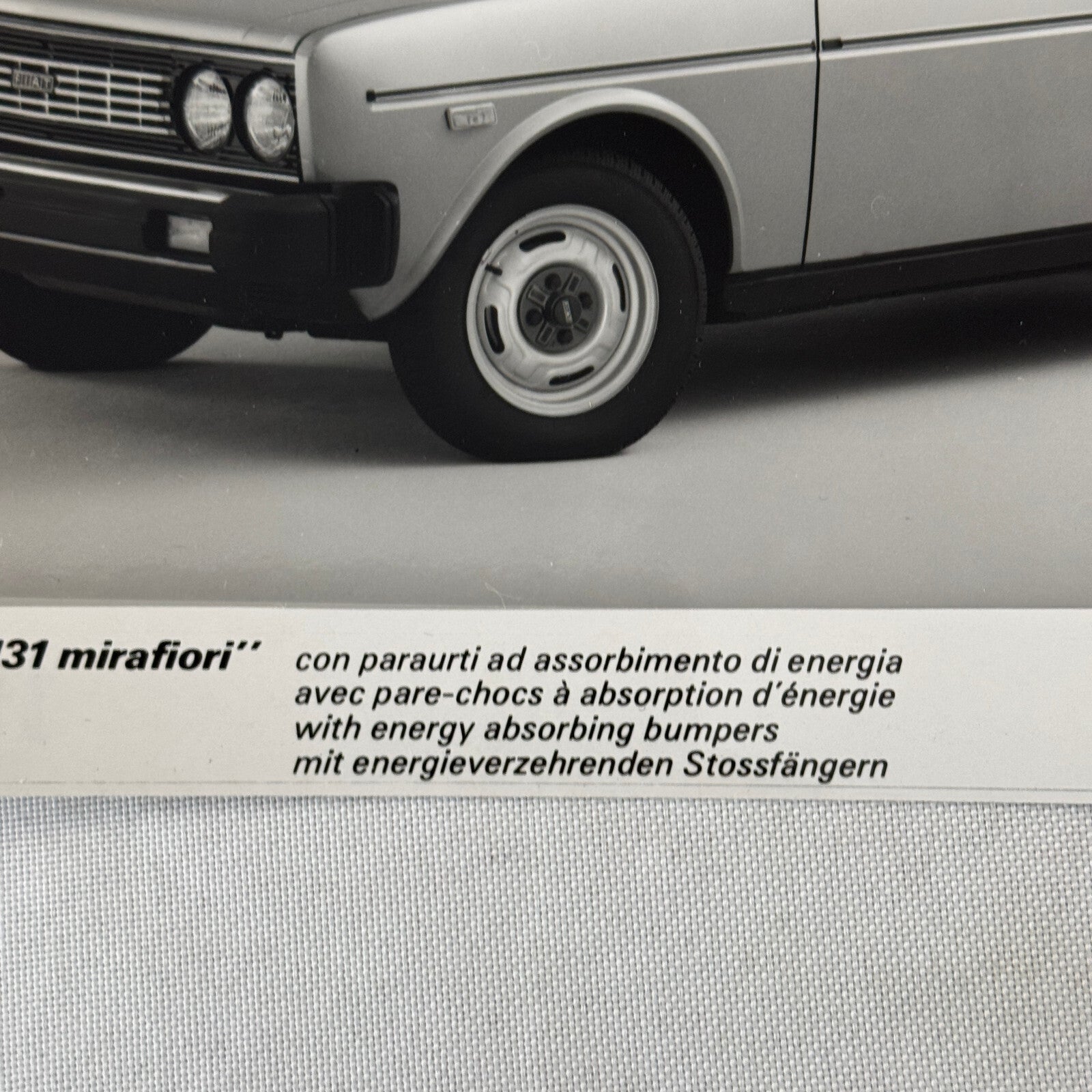 Fiat 131 Mirafiori Car Factory Press Photo Photograph Print European