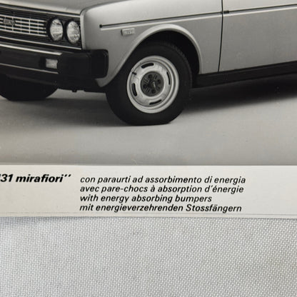 Fiat 131 Mirafiori Car Factory Press Photo Photograph Print European