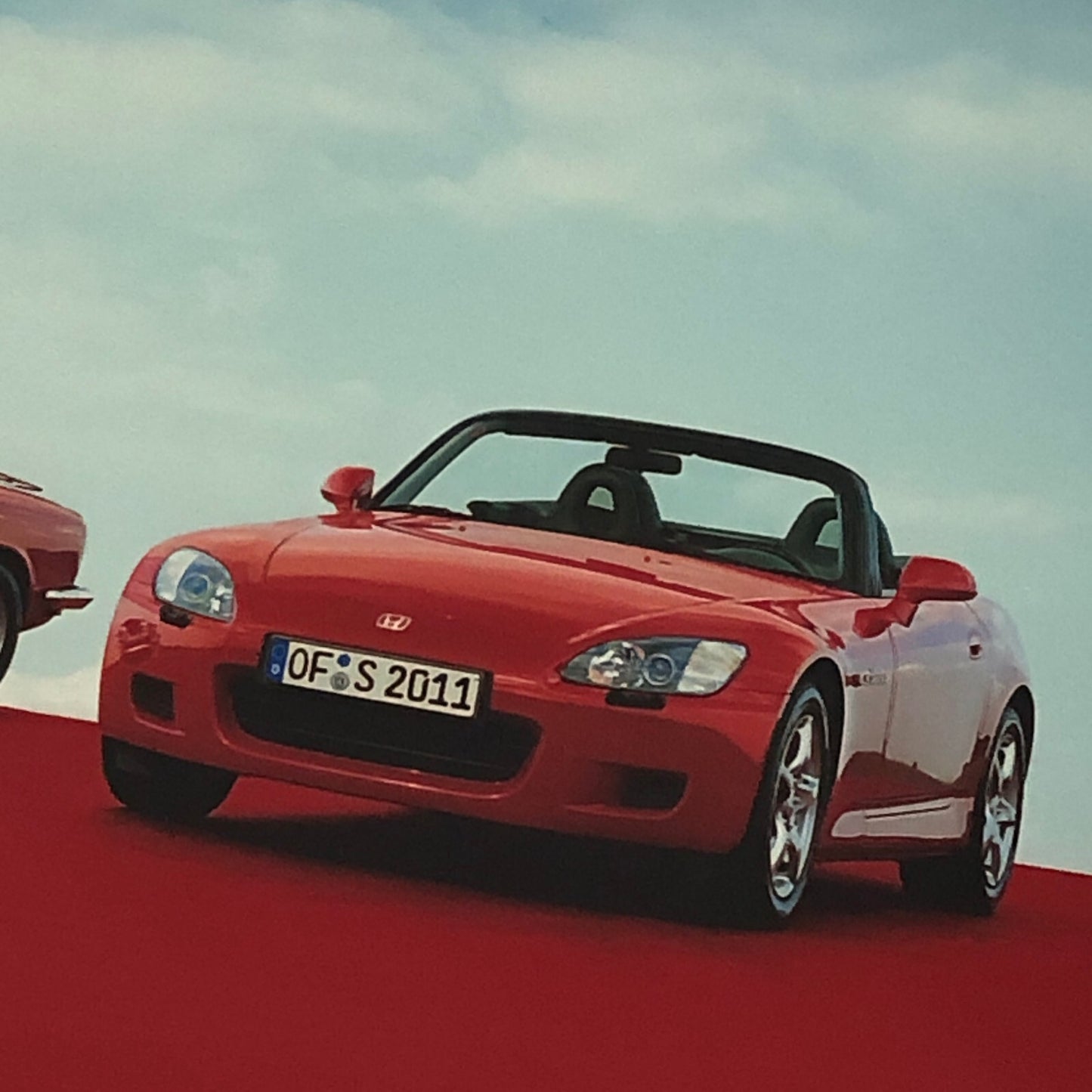 1999 Honda S2000 with Vintage Honda S800 Factory Press Photo Photograph S 800