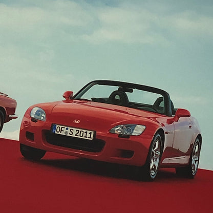 1999 Honda S2000 with Vintage Honda S800 Factory Press Photo Photograph S 800