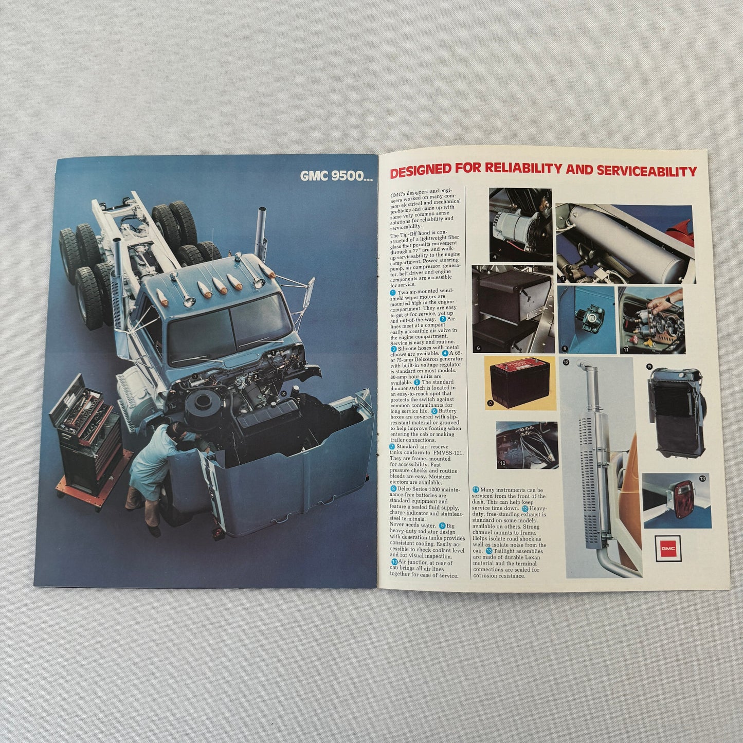 GMC 9500 Short Conventional Series Truck Sales Brochure Catalog Advertising