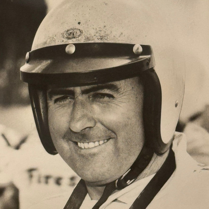 Vintage Racing Photo Jack Brabham Driver Repco Photograph Caption Motorsport