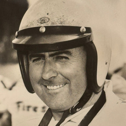 Vintage Racing Photo Jack Brabham Driver Repco Photograph Caption Motorsport