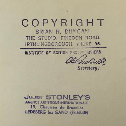 Circus Performer Unicycle Balancing Act Photo Photograph Dam Brothers Vintage