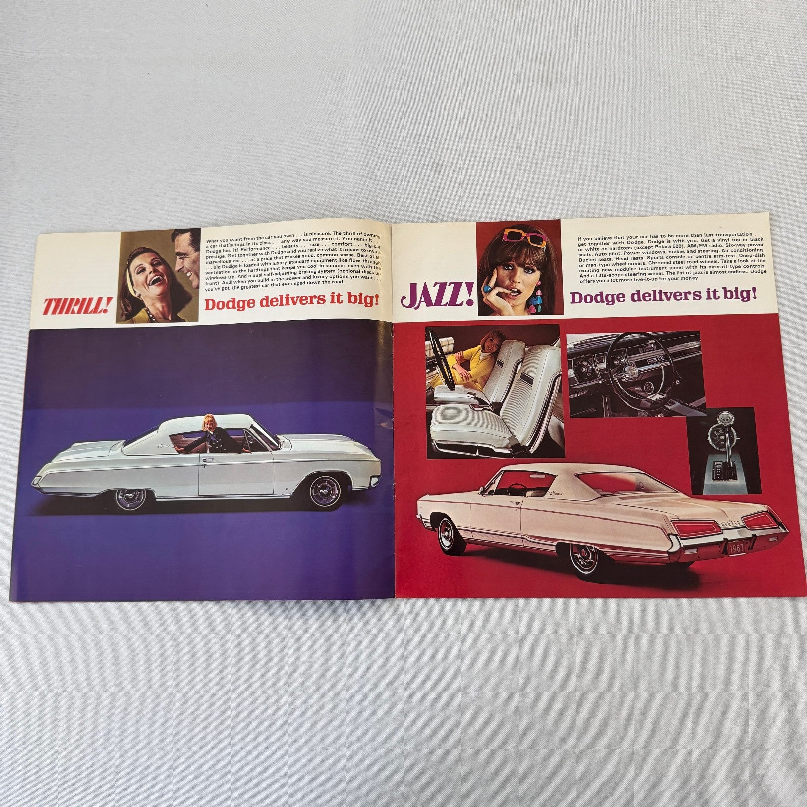1967 Dodge Car Sales Brochure Catalog Monaco 500 Polara 500 Vintage Canadian