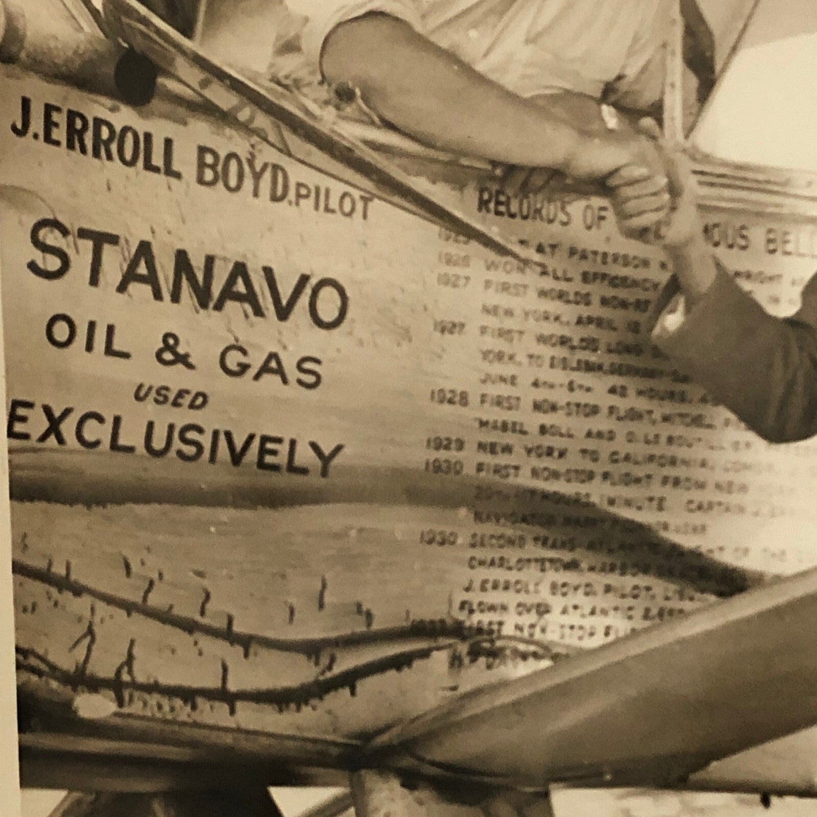 Press Photo Photograph Aviator Captain J. Errol Boyd Haiti Haitian Flight