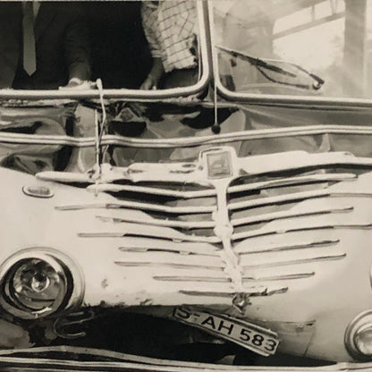 Vintage Bus Accident Wreck Photo Photograph Print Lot of 3 Germany 