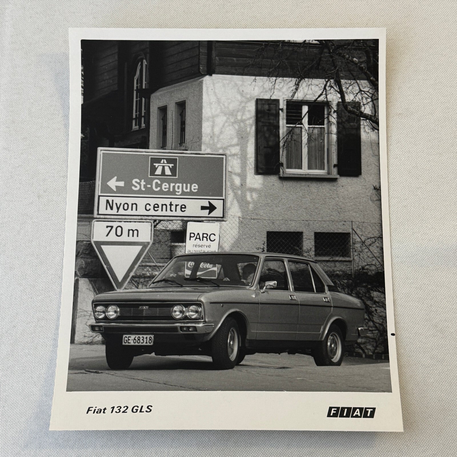Fiat 132 GLS Car Factory Press Photo Photograph Print