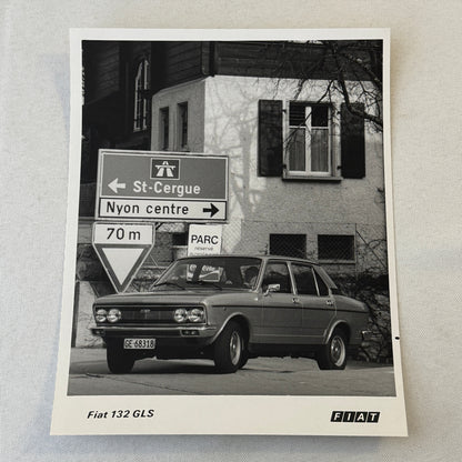 Fiat 132 GLS Car Factory Press Photo Photograph Print