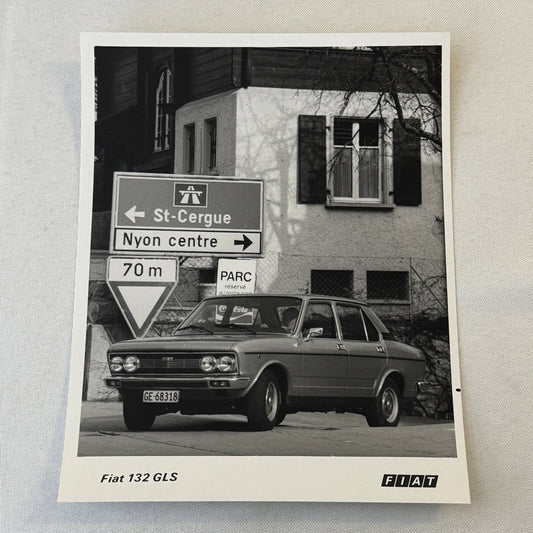 Fiat 132 GLS Car Factory Press Photo Photograph Print