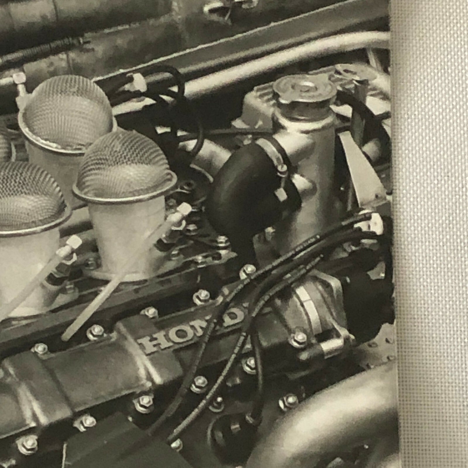 Vintage Honda F2 Formula 2 Racing Car Engine Photo Photograph Print 1981 ? 