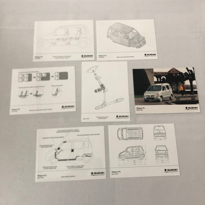 1997 Suzuki Wagon R Press Kit German Brochure Diskette 35mm Slides Photos