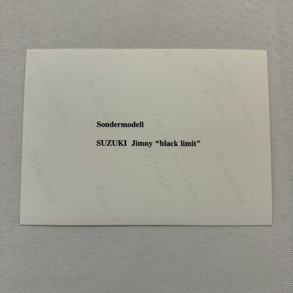 Suzuki Jimny Black Limit Truck Factory Press Photo Photograph German