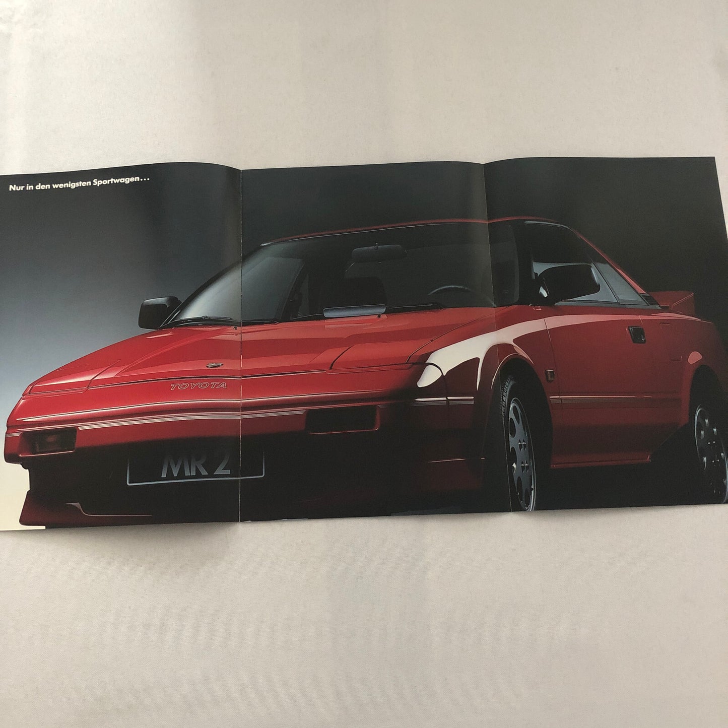 Vintage Toyota MR2 Car Sales Brochure Catalog Advertising GERMAN TEXT