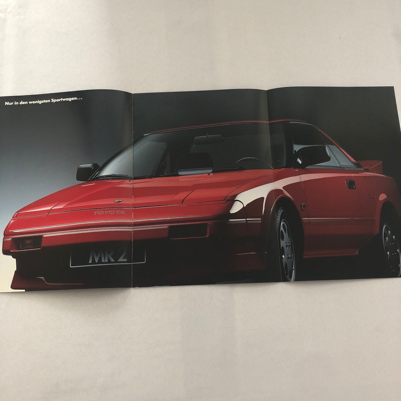 Vintage Toyota MR2 Car Sales Brochure Catalog Advertising GERMAN TEXT
