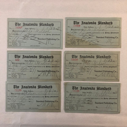 The Anaconda Standard Butte Montana Newspaper Document Ephemera Lot 16x 1910s