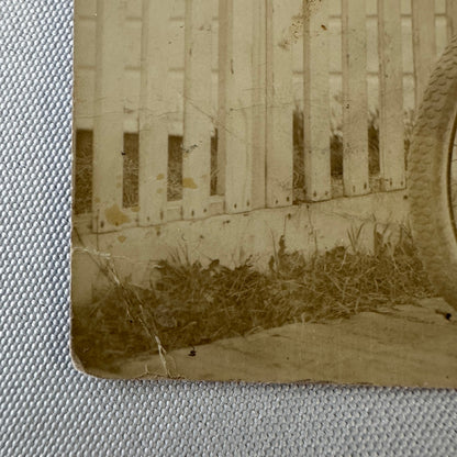 Antique Indian Motorcycle Bicycle Rider Real Photo Postcard RPPC Vintage Bike