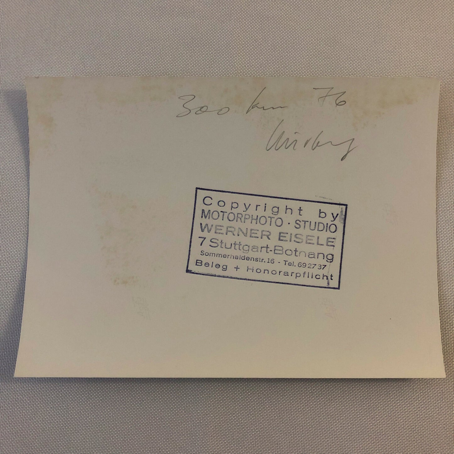 Vintage Racing Photo Photograph 1976 300KM Nurburgring Lola T294 BMW Car Bross