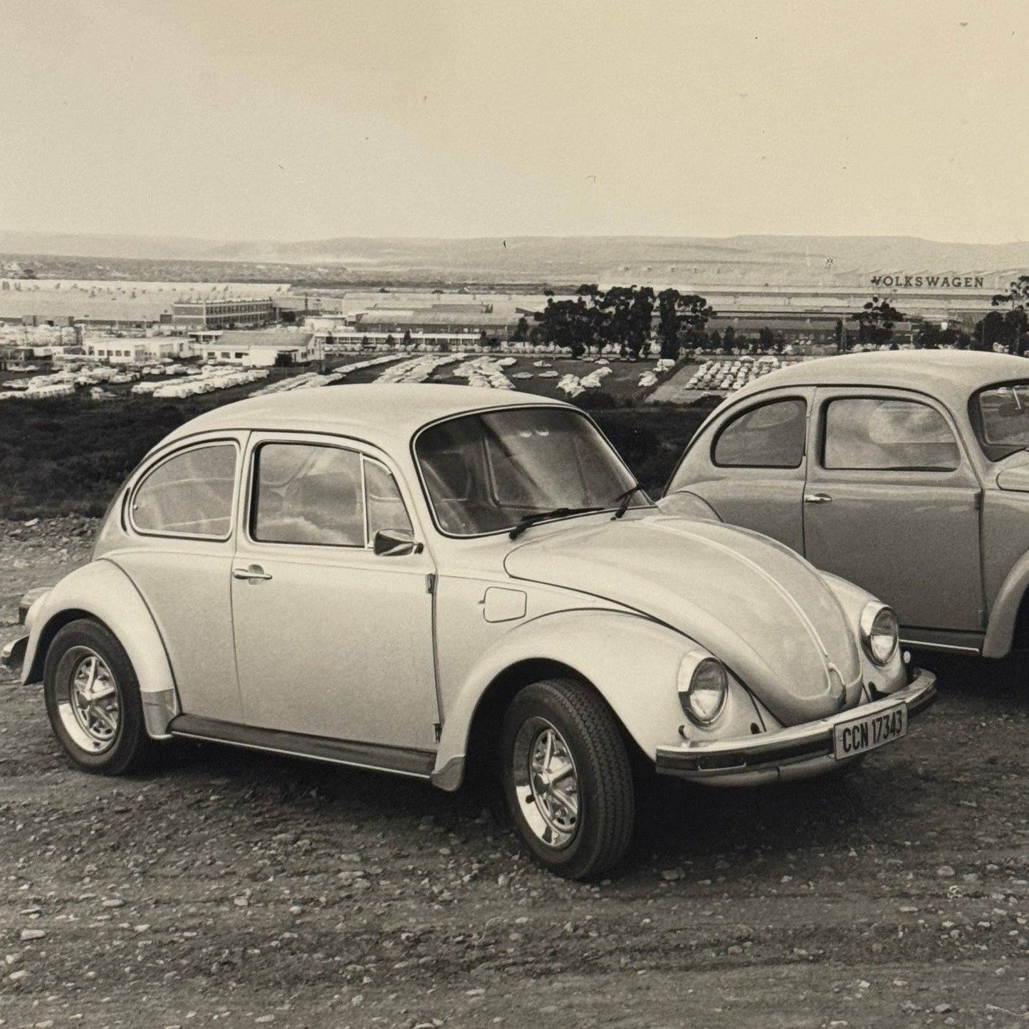 Vintage Volkswagen VW Beetle Bug Photo Photograph Super Beetle with 1949