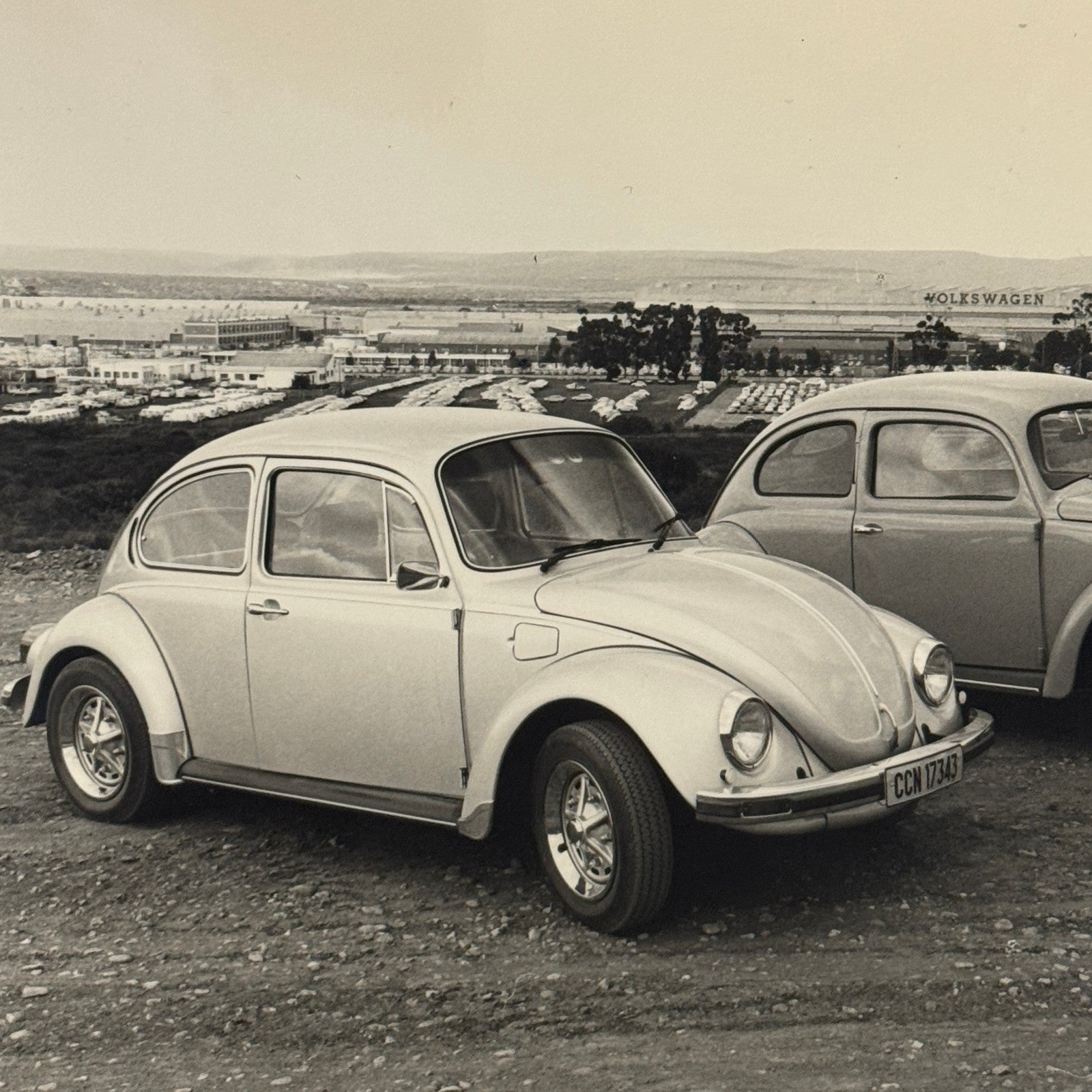 Vintage Volkswagen VW Beetle Bug Photo Photograph Super Beetle with 1949