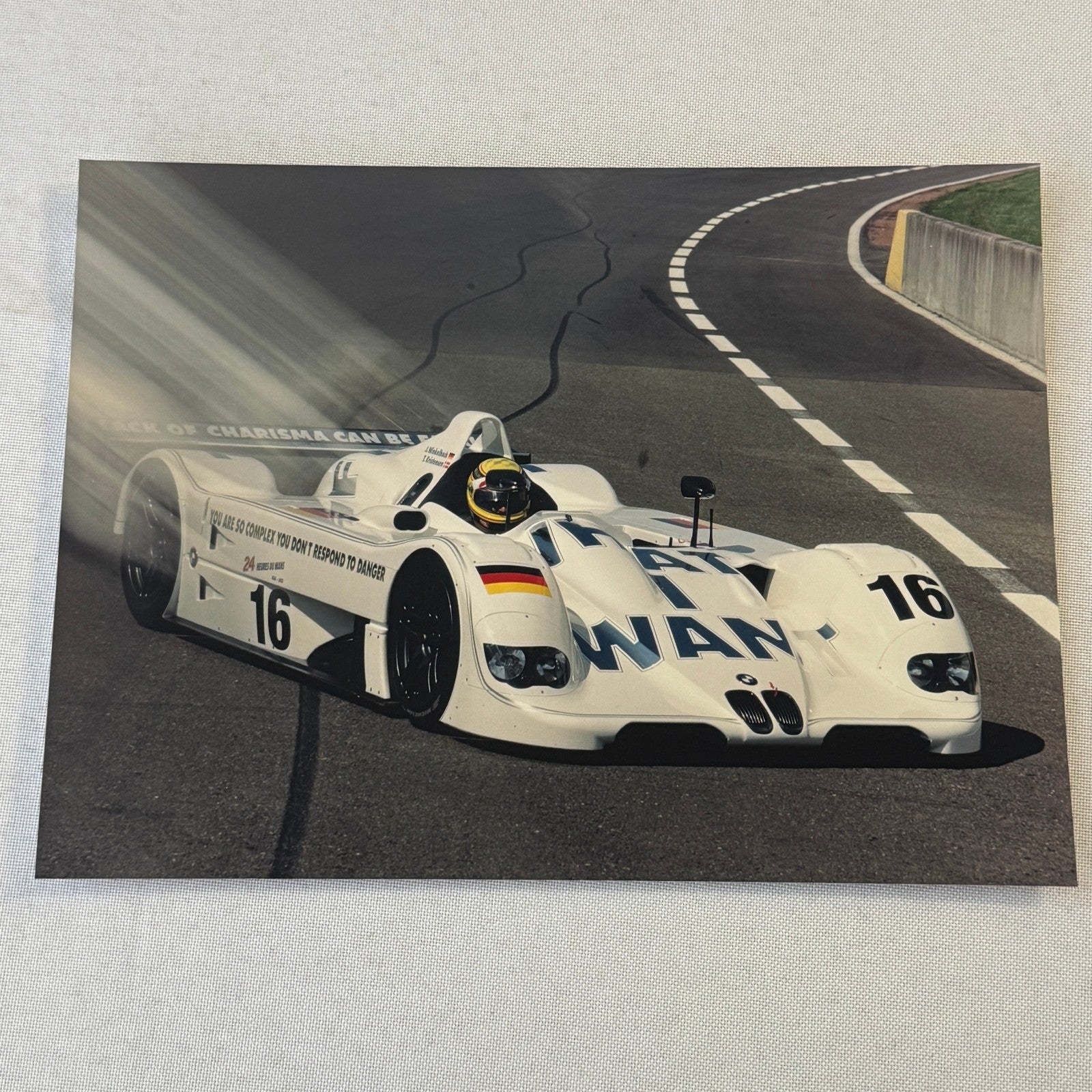 1999 BMW V12 LMR LeMans Racing Press Kit Brochure Photos GERMAN Jenny Holzer Art