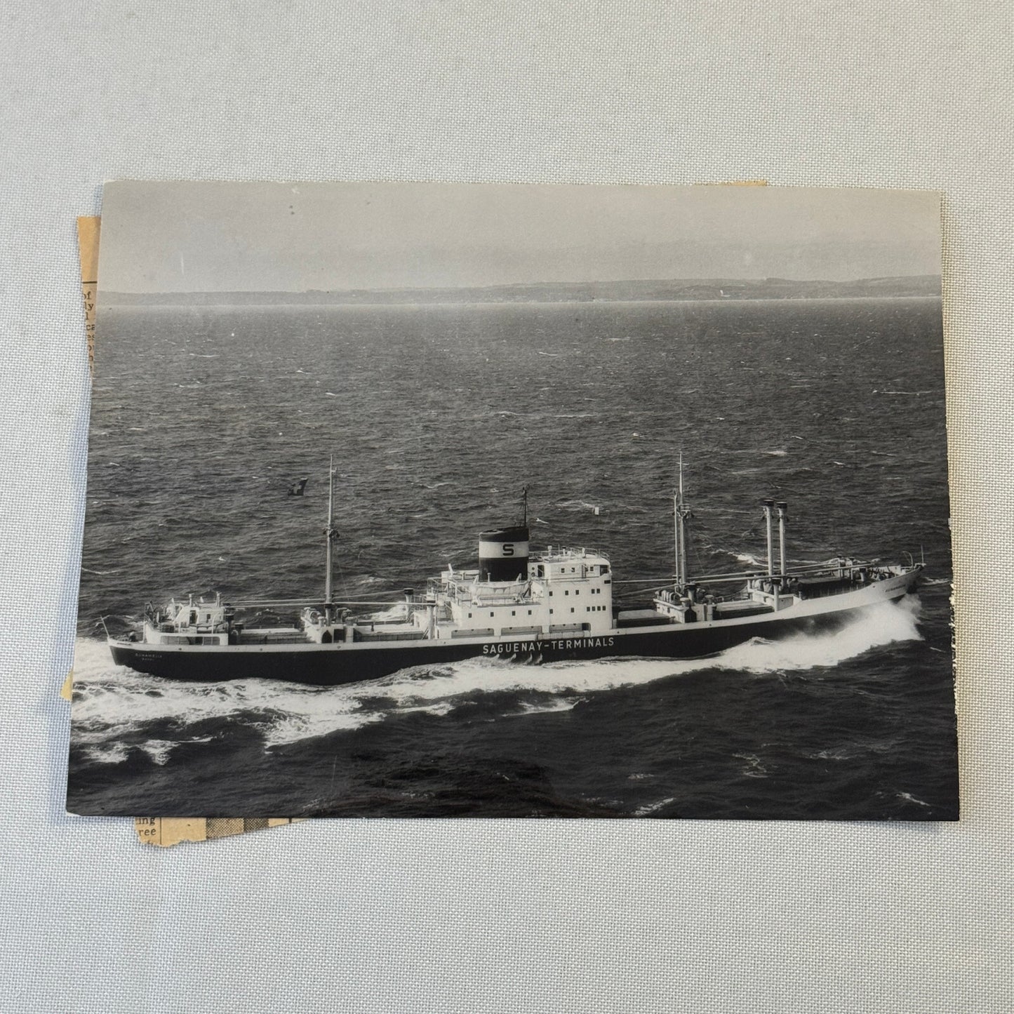 Vintage Ship Boat Photo Photograph Print MV Sunamelia 1954