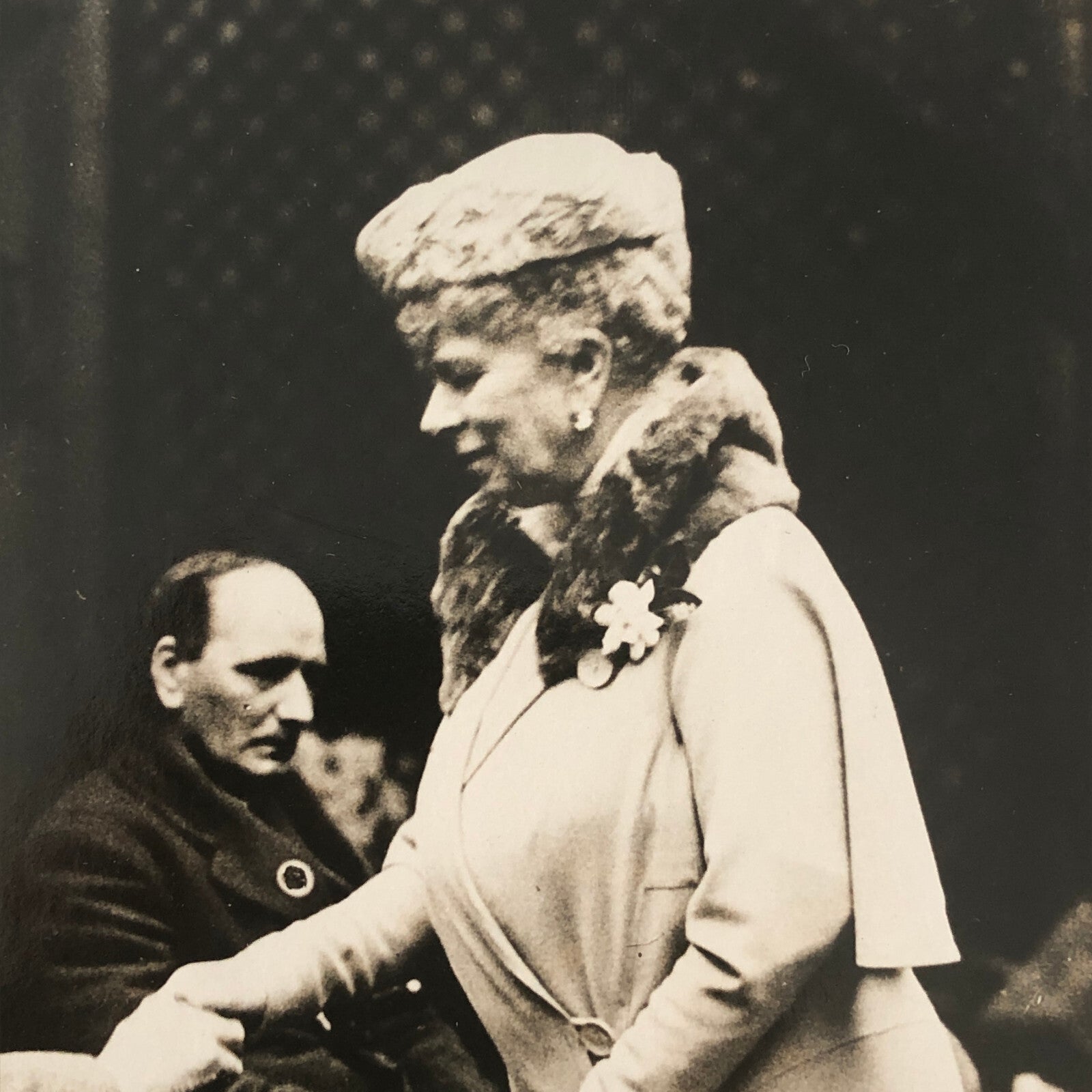 Vintage Press Photo Photograph Queen and Duchess of York Disabled Soldiers 1933