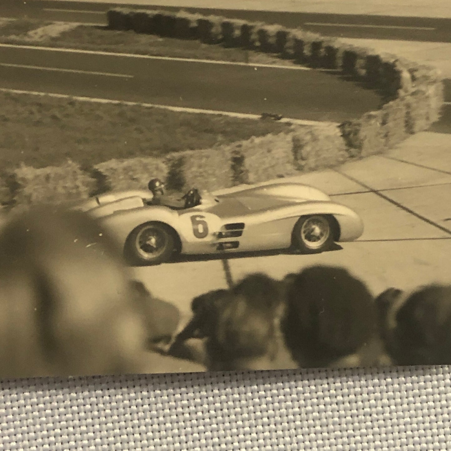 Vintage Racing Photo Photograph Mercedes Benz Car - Tag AL17313