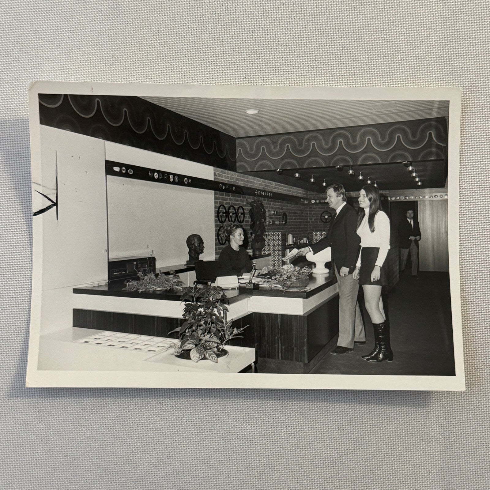 Vintage Porsche Dealership Accessories Display Photo Photograph