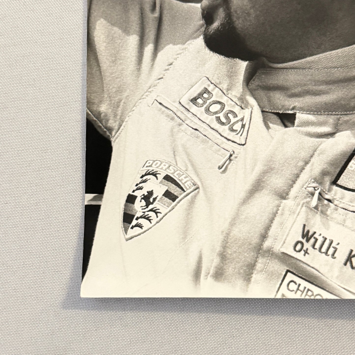 Vintage Porsche Racing Driver Photo Photograph Willi Kauhsen