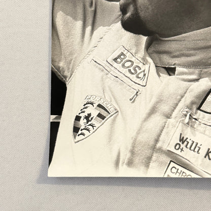 Vintage Porsche Racing Driver Photo Photograph Willi Kauhsen