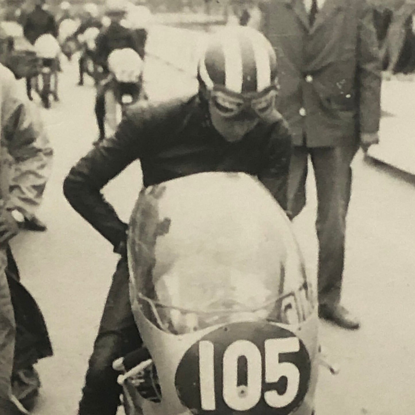 Vintage Motorcycle Racing Photo photograph Snapshot Germany