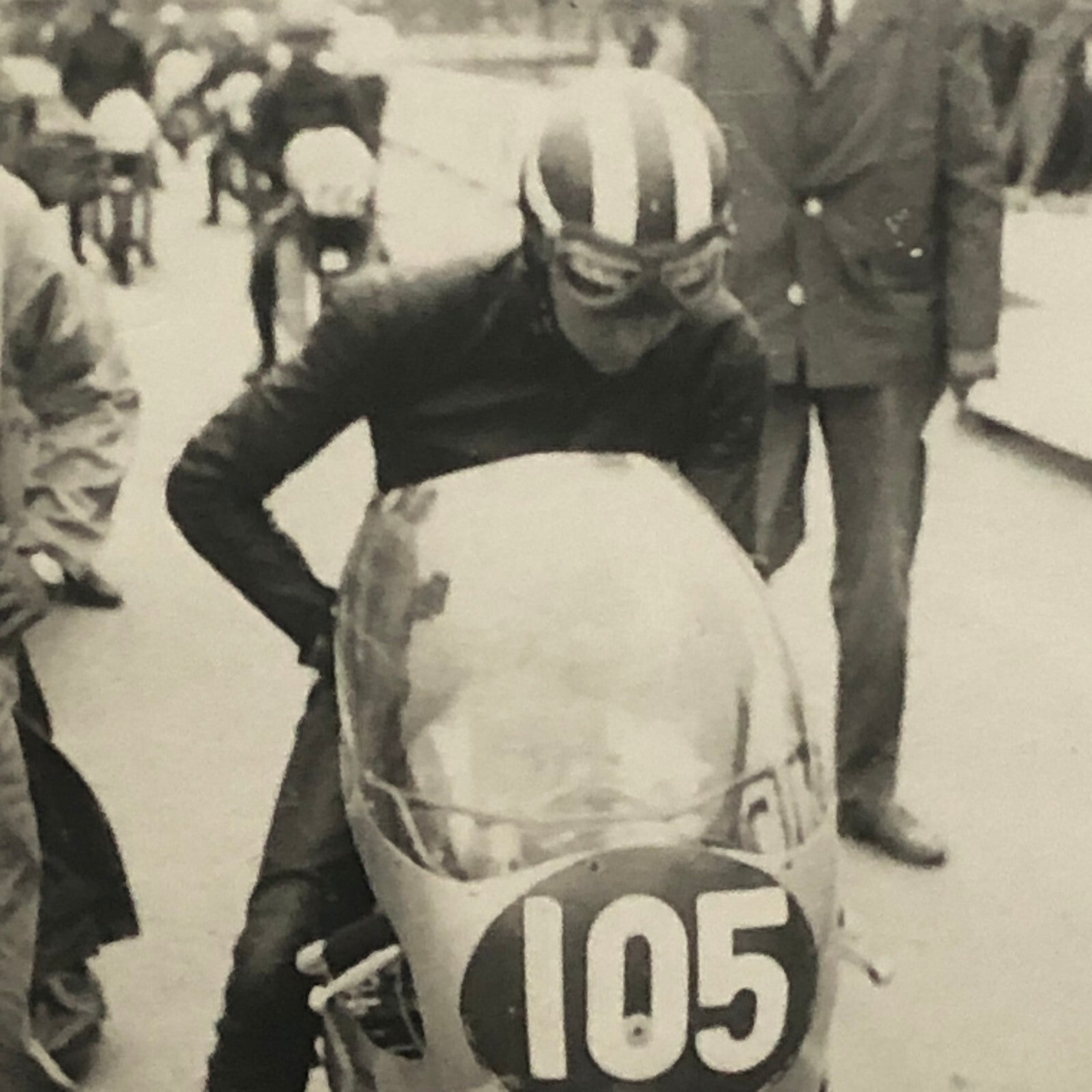 Vintage Motorcycle Racing Photo photograph Snapshot Germany