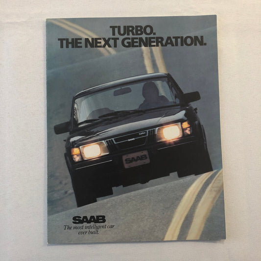 1982 Saab 900 Turbo Sales Brochure Catalog Advertising
