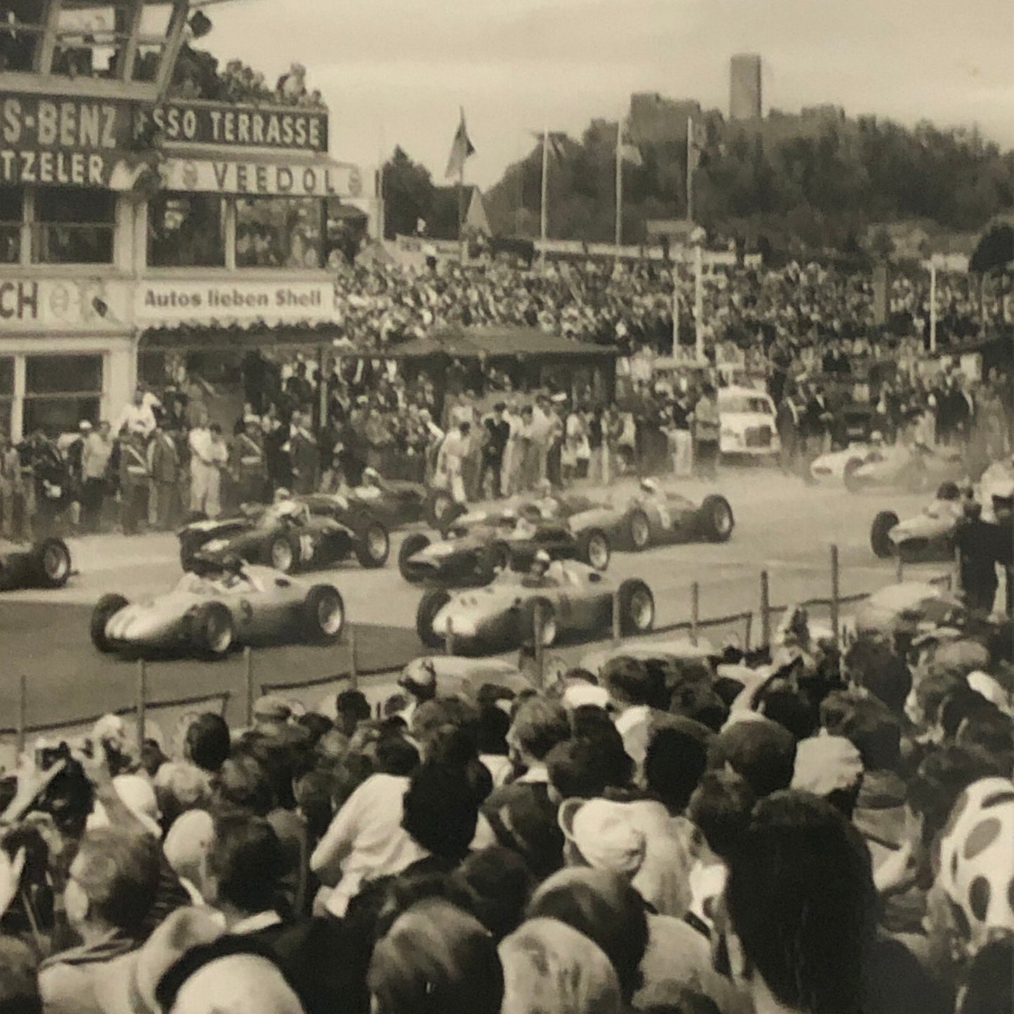 Vintage Nurburgring Racing Photo Postcard Post Card