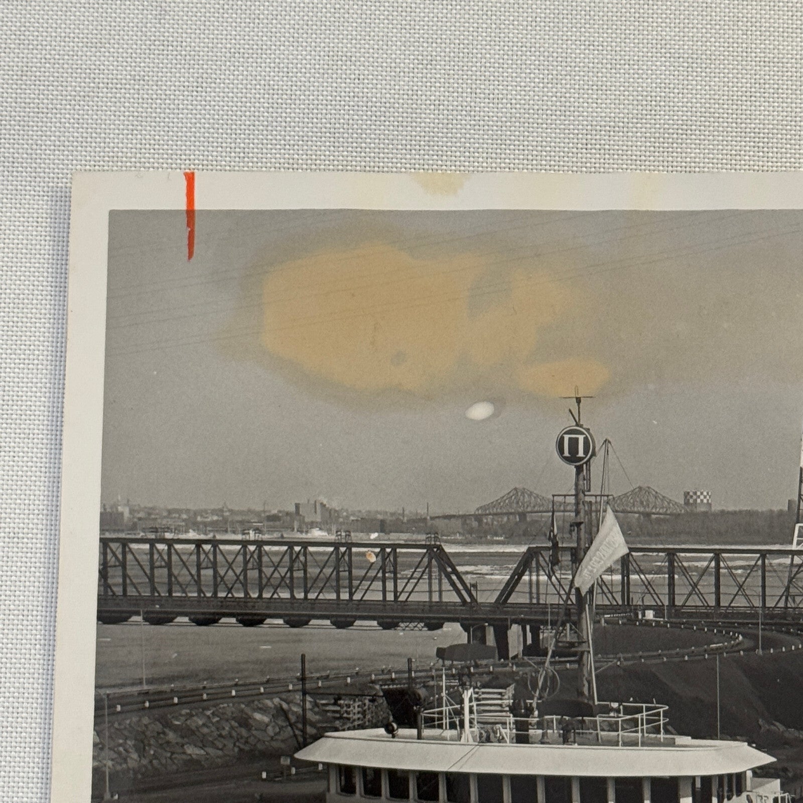 Vintage Ship Press Photo Photograph Print Boat Montreal Montrealais 1963