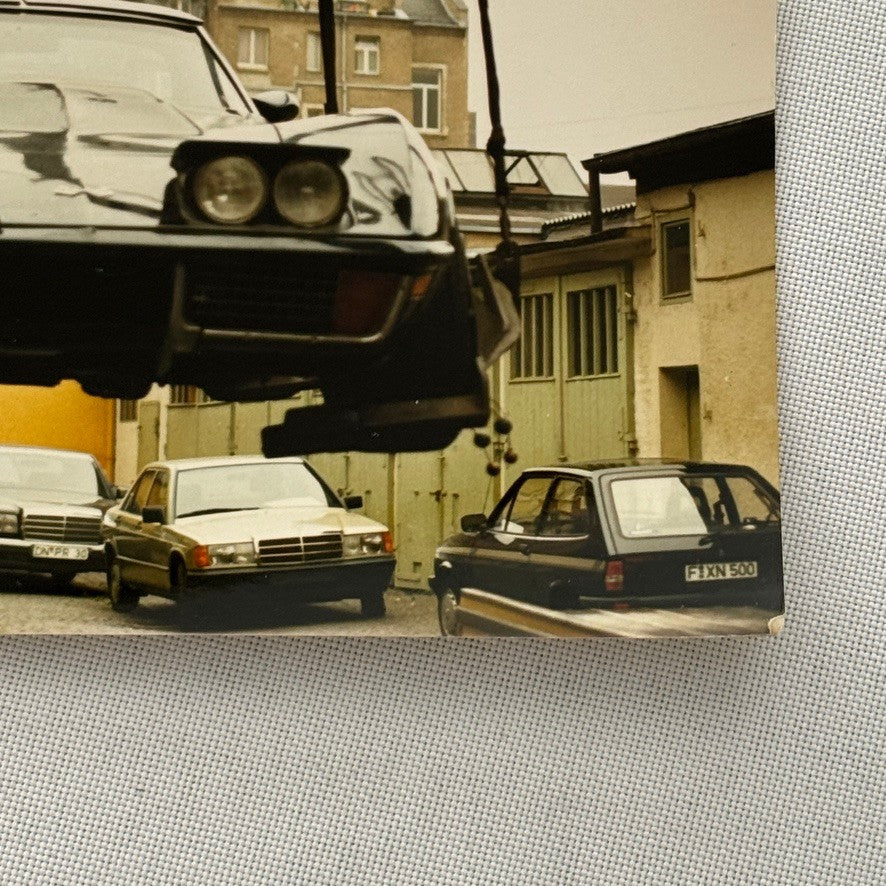 Chevrolet Corvette Parking Crane Germany Photo Photograph Print Lot 2x Mercedes