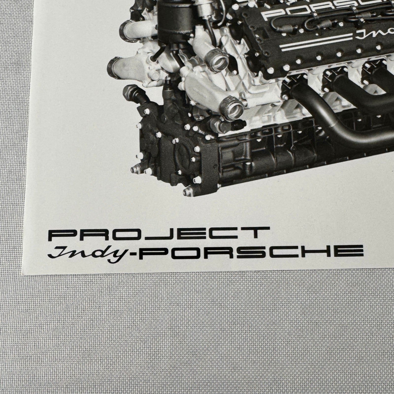 Porsche Quaker State Indy Racing Car Engine Factory Press Photo Photograph Print