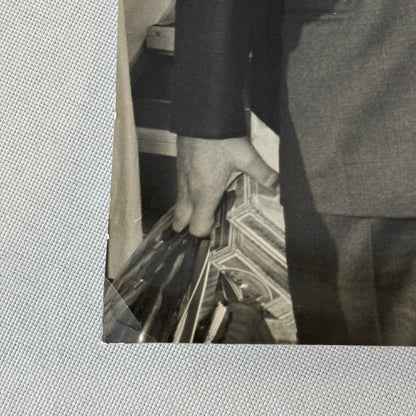 Juan Manuel Fangio Racing Driver Press Photo Photograph Print Vintage Italian